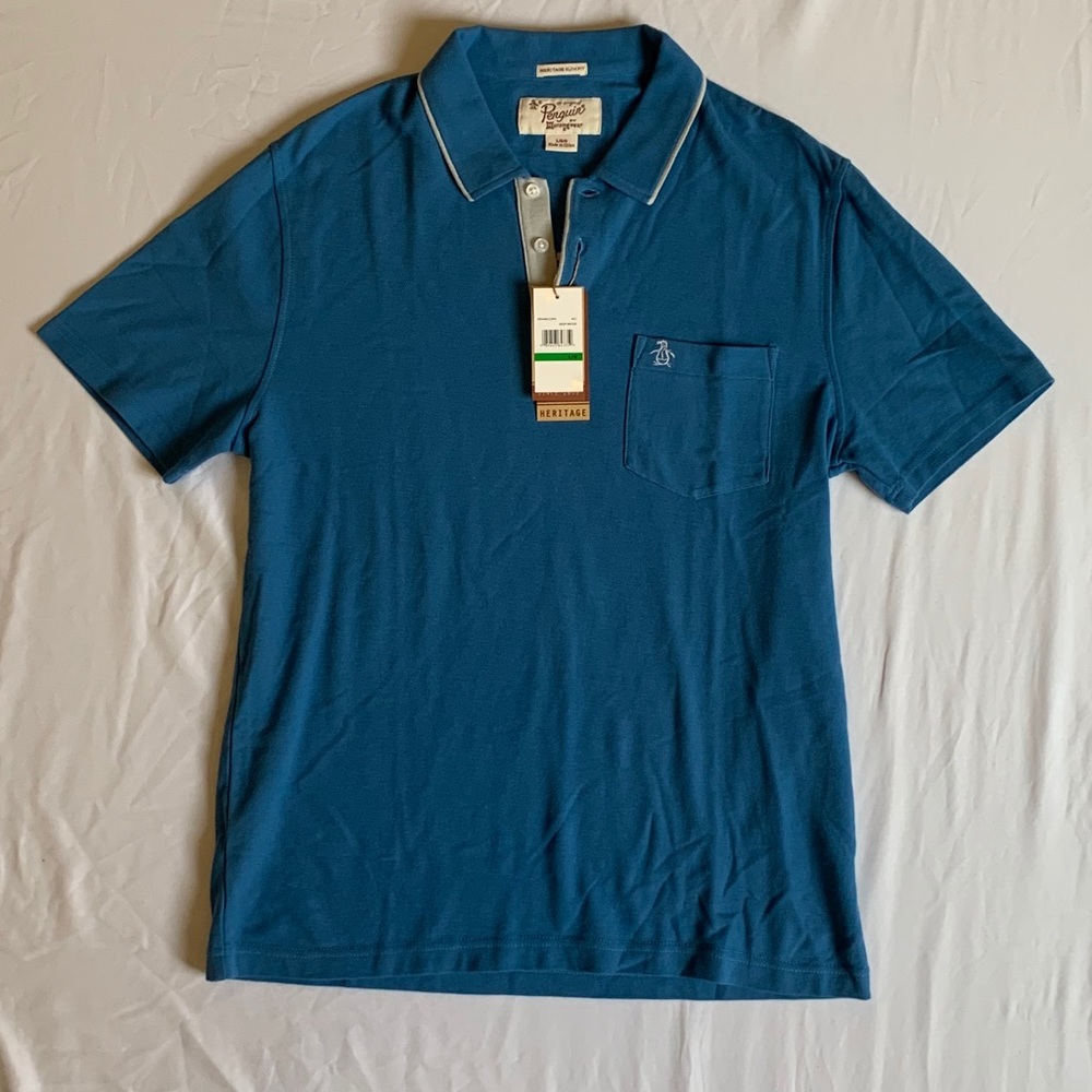 NWT Penguin Heritage Slim Fit Polo